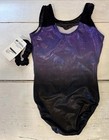 Nwt Gk Xfinity Adult Small Tank Leo Purple Black Holographic Mesh W Scrunchie
