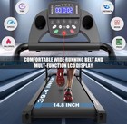 2 5 Hp Foldable Treadmill For Home   Gym Running Jogging 300lbs Capacity - Usa