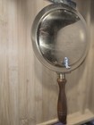 Antique Copper Bed Warmer With Brass Fixtures And Wood Handle  36    In Length