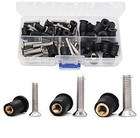 66 Pieces M4x20mm M5x25mm M6x20mm Neoprene Well Nuts Pozi Screws For Kayak