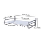 Stainless Steel Microwave Oven Rack Wall-mount Kitchen Shelf Shelves Counter New