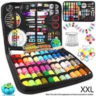 Complete Sewing Kit Set With Threads Needles Scissors Tape Measure Diy Handcraft