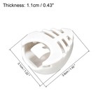 Guitar Pick Holder Plastic Heart-shaped White For Guitar  Bass  Ukulele 6pcs