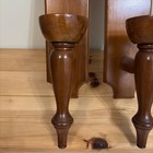 Vintage Pair Of Solid Wood Wall Sconces Tapered Candle Holders 20  High