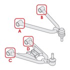 Front A-arm Bushing Ball Joint Kit For Polaris Sportsman Xp 550   Xp 850 2009