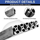 20100 T Slot Aluminum Extrusion Eu Standard Anodized Linear Rail 300mm   1500mm