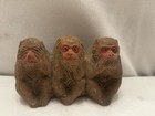 Vintage Three Wise Monkeys Speak No Evil See No Evil Hear No Evil - Statue Decor