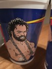 1989  rare   Vintage Wf Wrestling Cups Brand New 4 Cups In Set 
