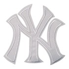 New York Yankees Vintage White Ny Patch  Embroidered  Iron On  3 5 x3 
