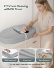 Comomy Baby Changing Pad With Wipeable  Waterproof Pu Cover  Contoured Diaper   