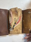 Vintage Fishing 92 Hand Tied Flies In Leather Wallet Turn Of Century Fly Fishing