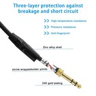 D Type Premium Xlr Pass Through Cable 1 6ft  2 Pack  1 4 Inches Trs Male To X   