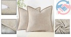 Elegant Chenille Soft Throw Pillow Covers 18x18 - Set Of 2 For Modern Homes