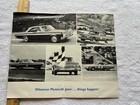 1964 Plymouth Fury Dealership Showroom Brochure Racing