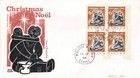 Canada Inuit Carving  1968 Christmas Stamp Set  488p-9p Corner Blocks Of 4 Fdc