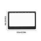 2pcs Fresnel Lens Magnifier Pocket Magnifying Reading Glass Credit Card Size