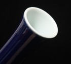 Old Chinese Blue Galze Vase Qianlong Mk