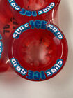 Sure Grip Ice Indoor Speed Roller Skating Wheels Clear Red 62mm 93a