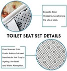4pcs Luxury Marble Shower Curtain Sets  Bathroom Sets With Shower