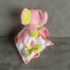 Elephant Lovey Blankets   Beyond Pink Security Blanket With Pacifier Loop