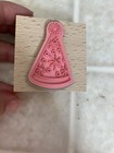 Hampton Art Rubber Stamps Party Hat Wood Mount Birthday Celebration Stamp