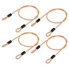 4 Pcs Security Cables Plastic Coated Steel Locking Rope Apply To Outdoor bicycle