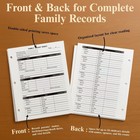100 Sheets Genealogy Record Family Group Charts Archival Paper Double Sided