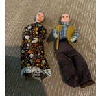 Vintage Dollhouse Miniature 1 12 Scale Bendable Poseable Grandparent Dolls Set