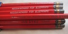 Eberhard Faber Van Dyke Weatherproof Red 5666 Pencils Usa Vintage