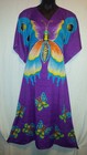 Women African Drawstring Maxi Kaftan Dress Dashiki Boho Hippie Purple Free Size