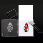 Stamp Positioning Tool Acrylic Stamp Block Perfect Positioning Stamping Clear   