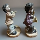 Vintage Black Americana Small African American Jazz Figurines 