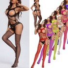 Women Bodysuit Sexy-lingerie Fishnet Body-stocking Babydoll Sleepwear Nightwear