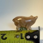 Wade Whimsies Miniature Pig Figurine Brown Porcelain Made In England Vintage