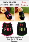 Dog Puppy Cat Pet Vest Clothes Apparel Us Seller