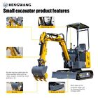Mini Excavator With Chassis Extension And Boom Swing 13 5hp Free Shipping Us