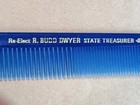 R Budd Dwyer Pennsylvania State Treasurer Comb Scarce Pa Hair Brush Re- Elect