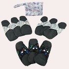 New 10pcs Set Reusable Washable Menstrual Pads  3 xl  3 l  3 m  bag Incontinence