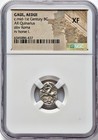 50 Bc Gaul Aedui Ancient Greek Silver Coin Mid-1st Cent Bc Ar Quinarius Ngc Xf