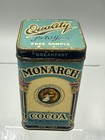 Monarch Cocoa Free Sample Tin Chocolate Vintage Antique Advertising Lion