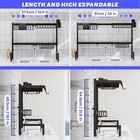 Over The Sink Dish Drying Rack  Expandable Height And Length  2 Tier Large  S   