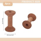 8pcs Wooden Empty Spools For Ribbon  2 75 Inch Bobbins Wood Sewing Embroidery   