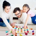 Wooden Puzzles For Toddlers  Number Shape Toddler Puzzles  Number Blocks Toys 