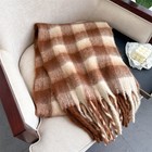 Unisex Plaid Winter Scarf Warm Wrap For Men And Women