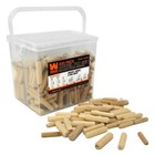  400-piece  Fluted Dowel Pin Assortment Variety 1 4 5 16 And 3 8 Woodworking