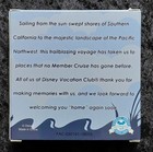 Walt Disney Vacation Member Cruise Pin Limited Edition California To Canada 2019