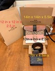 New Coach Gift Brown Box Black Logo Holiday Packing     guaranteed Authentic