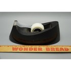 Vintage Black Heavy Duty Desktop Tape Dispenser Weighted Mcm Office Decor 8 Inch