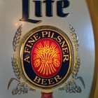 Vintage Miller Lite Beer Light Up Bar Wall Sign - Pub Man Cave 18 x12  Working 