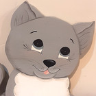 Vintage Wooden Kitty Cat Wall Decor
